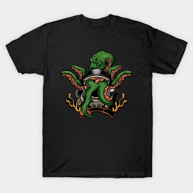 octopus monster T-Shirt by Stenau Artwerk